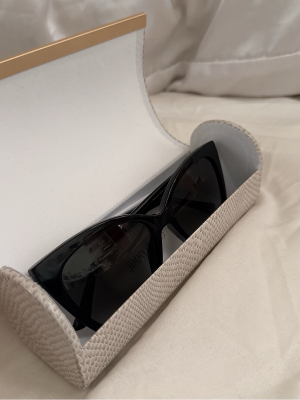 Jimmy Choo Black Gloss Cat-Eye Sunglasses - Picture 6 of 7
